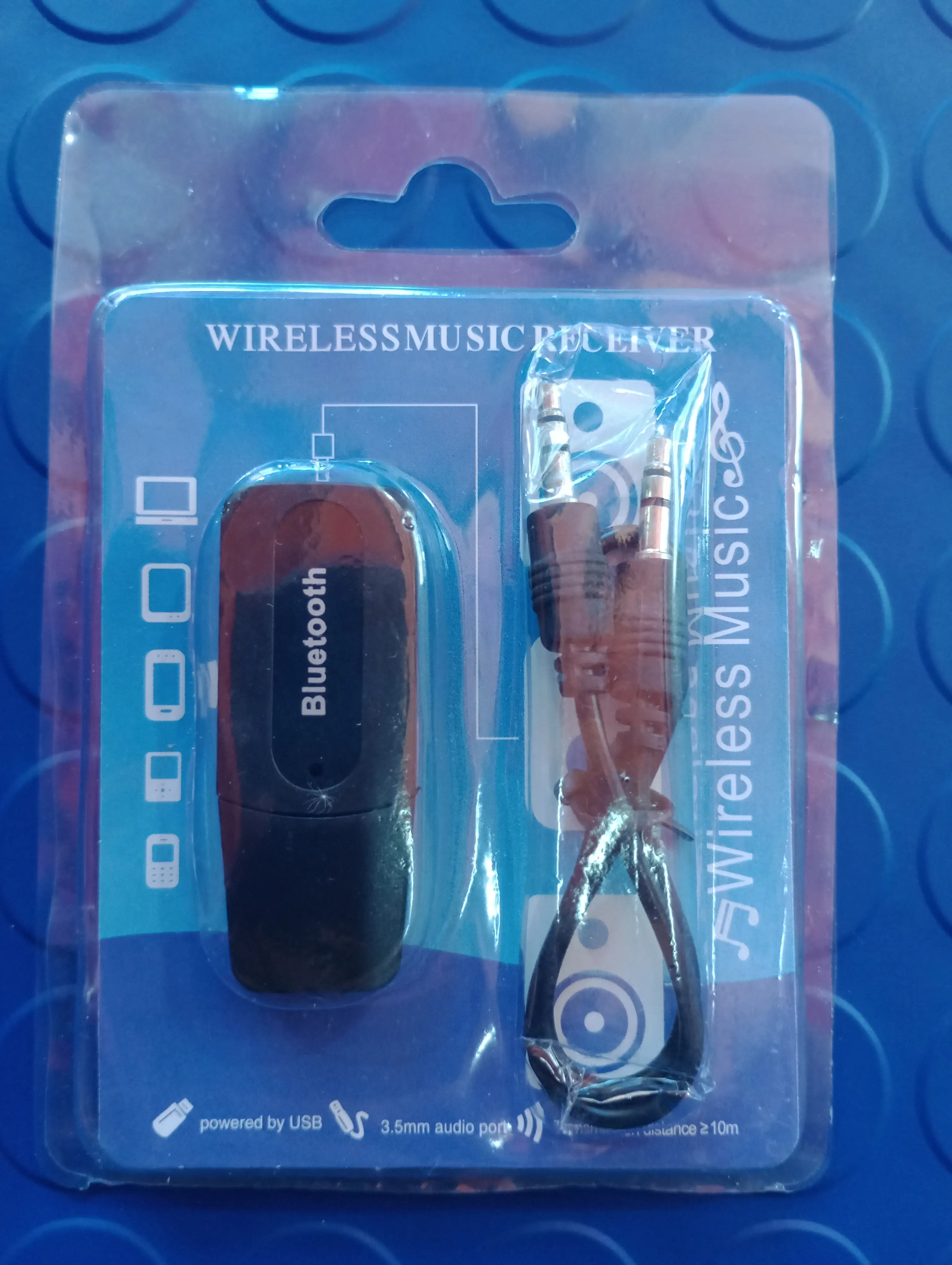 Receptor Bluetooth wireless con cable 3.5mm