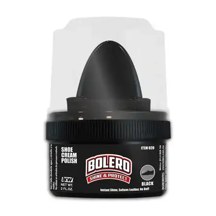 crema negra para calzado 60 ml bolero shine & protect