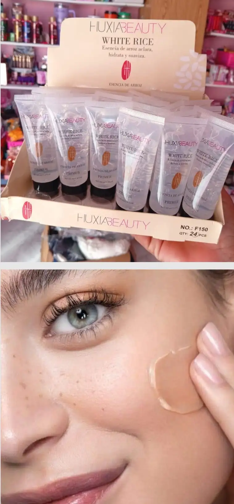 Primer huxia beauty white rice 