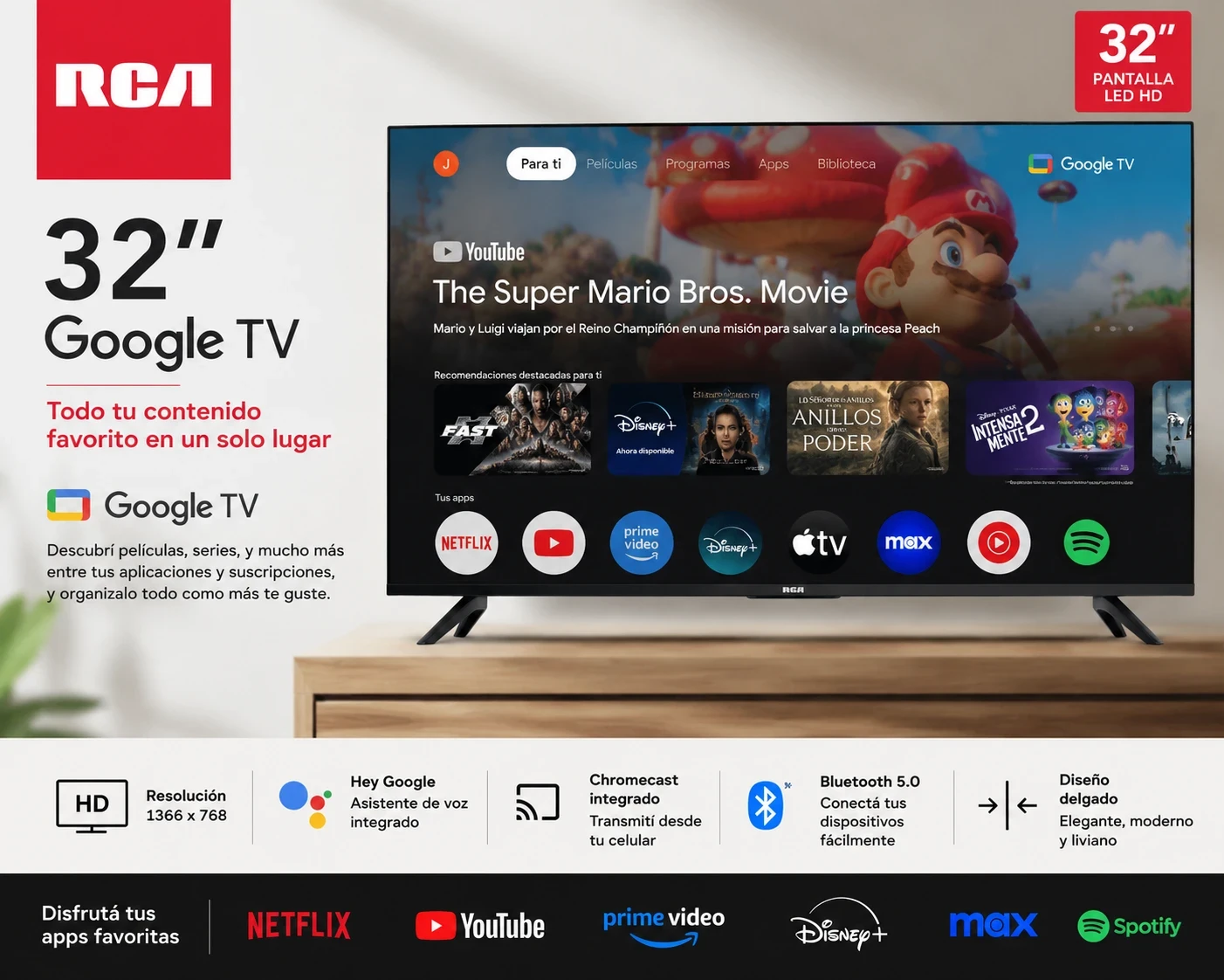 Rca 32" Google tv