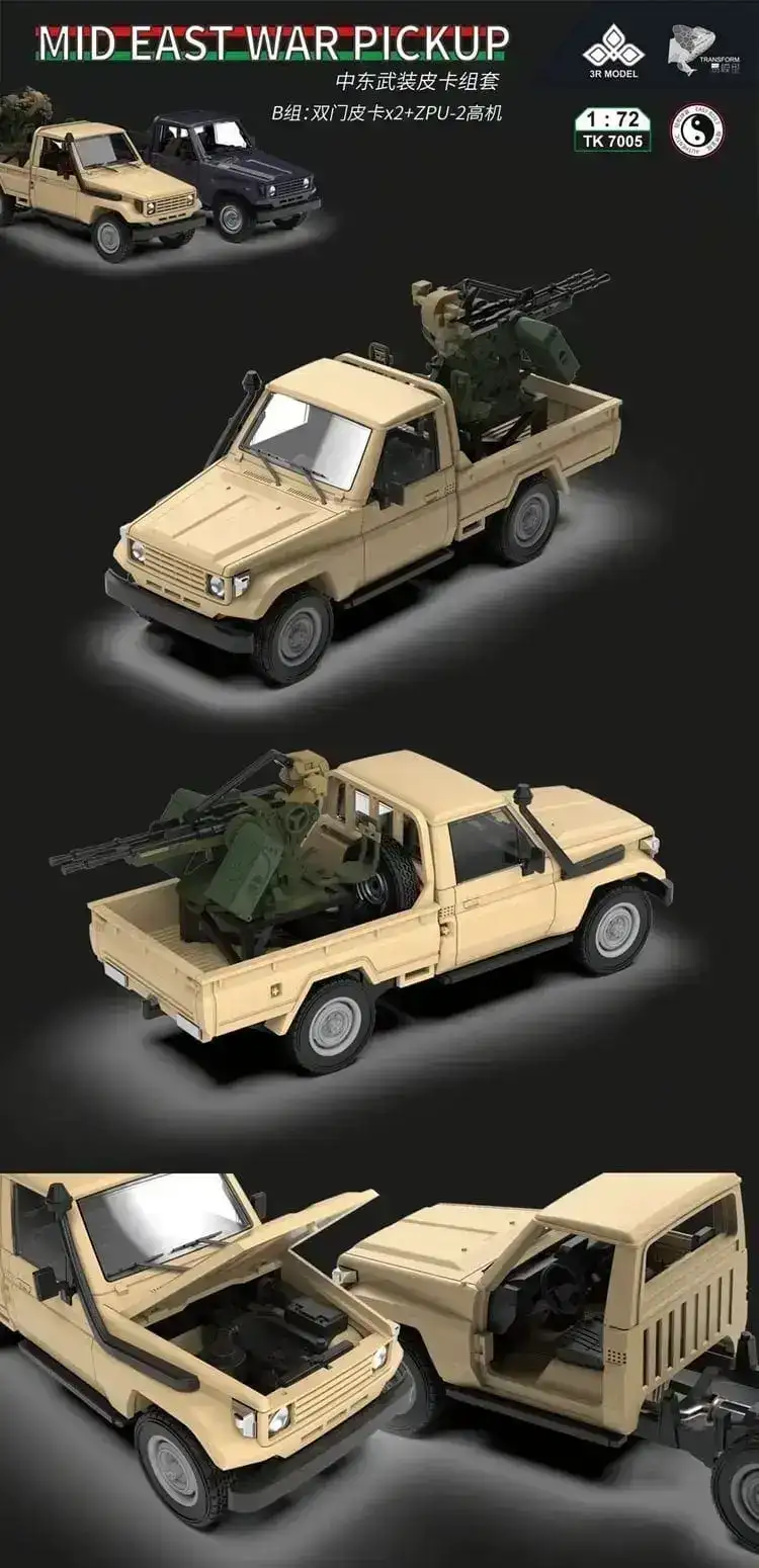 1/72 3RModel/Transform – Mid East War Pickup (+ ZPU-2) 4