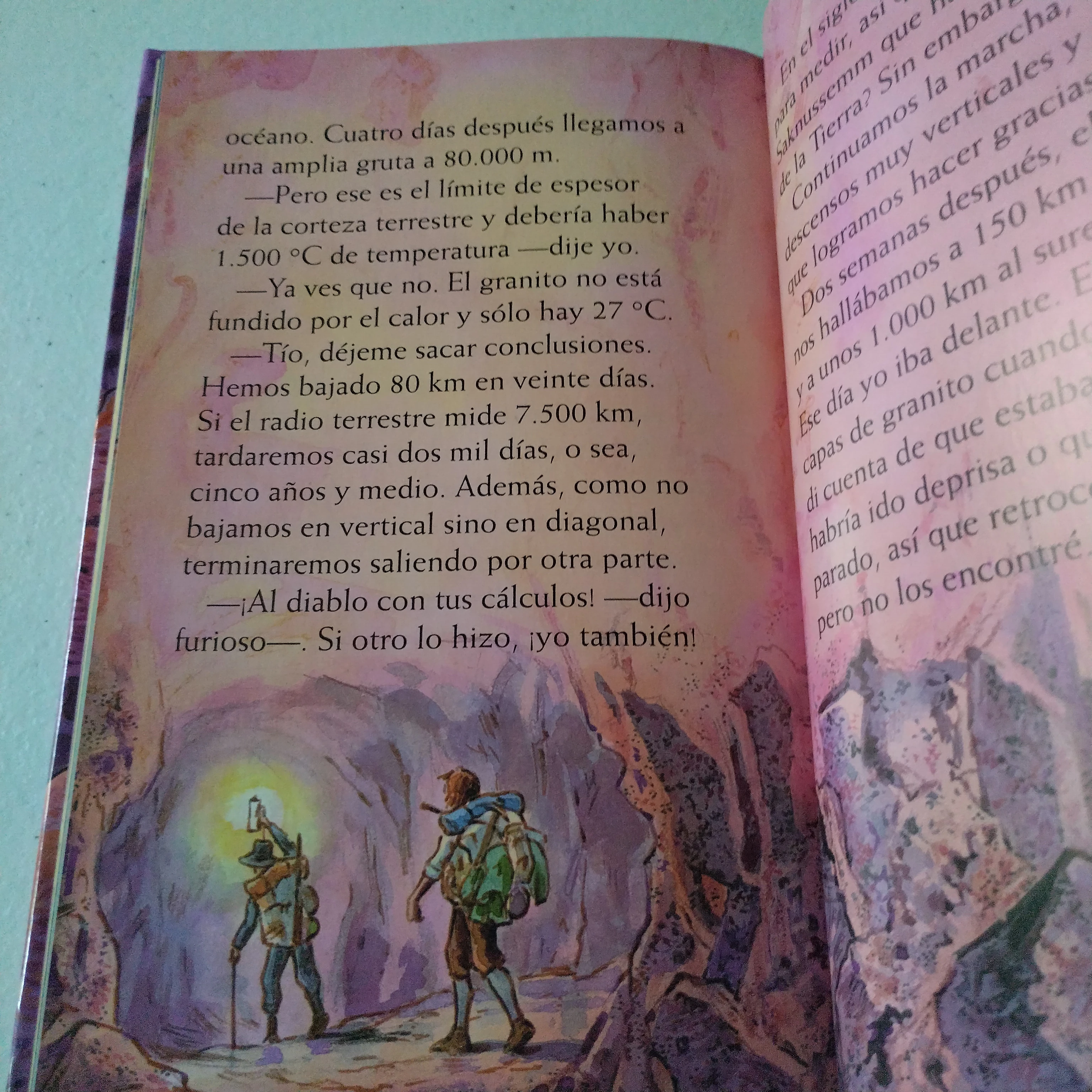 Viaje al centro de la tierra, Julio Verne, infantil  3