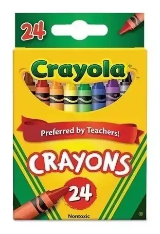 Crayolas delgadas  con 24 colores crayola  3
