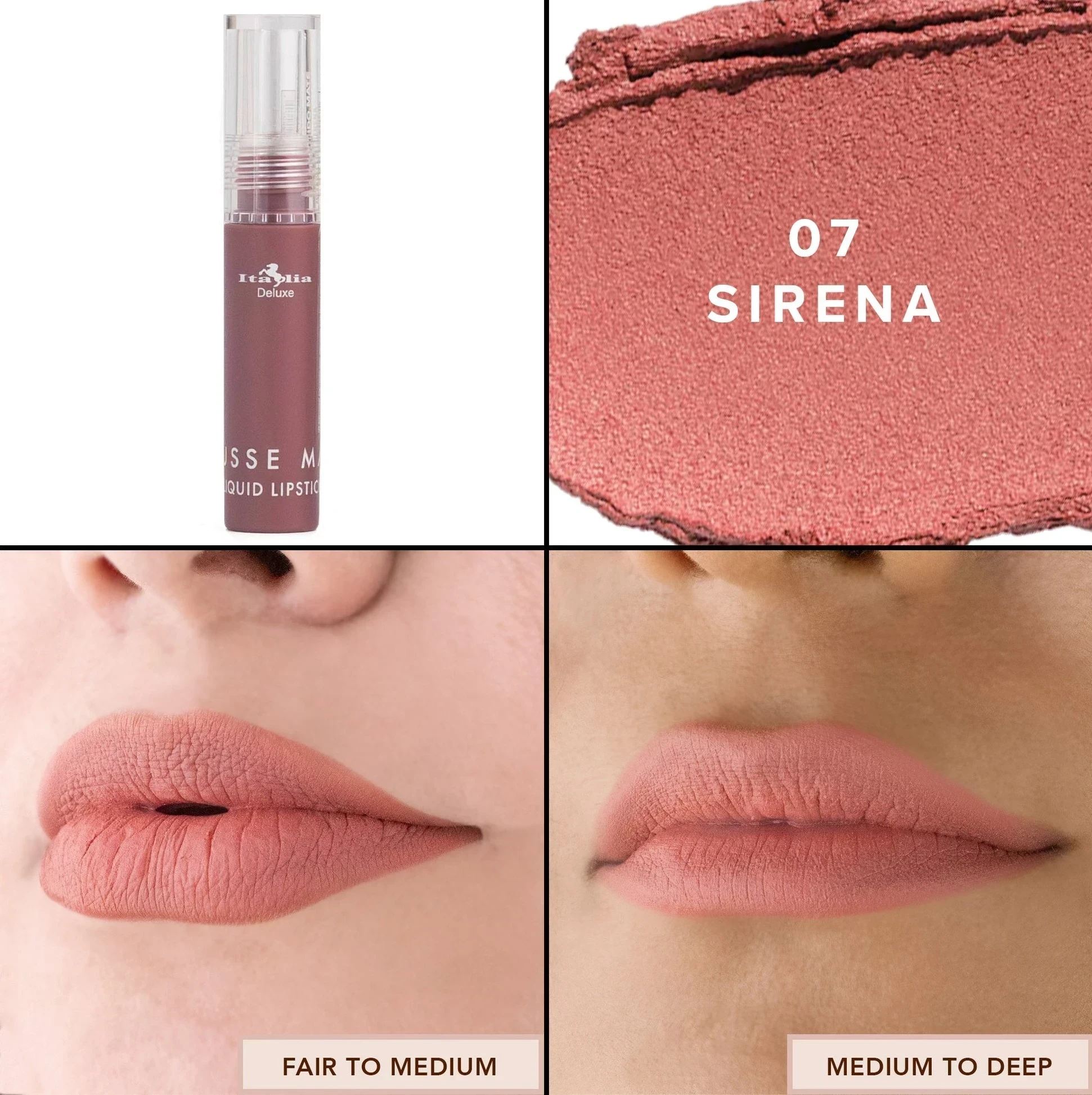 Labial Mousse Matte Liquid Lipstick 7-Sirena ☺️