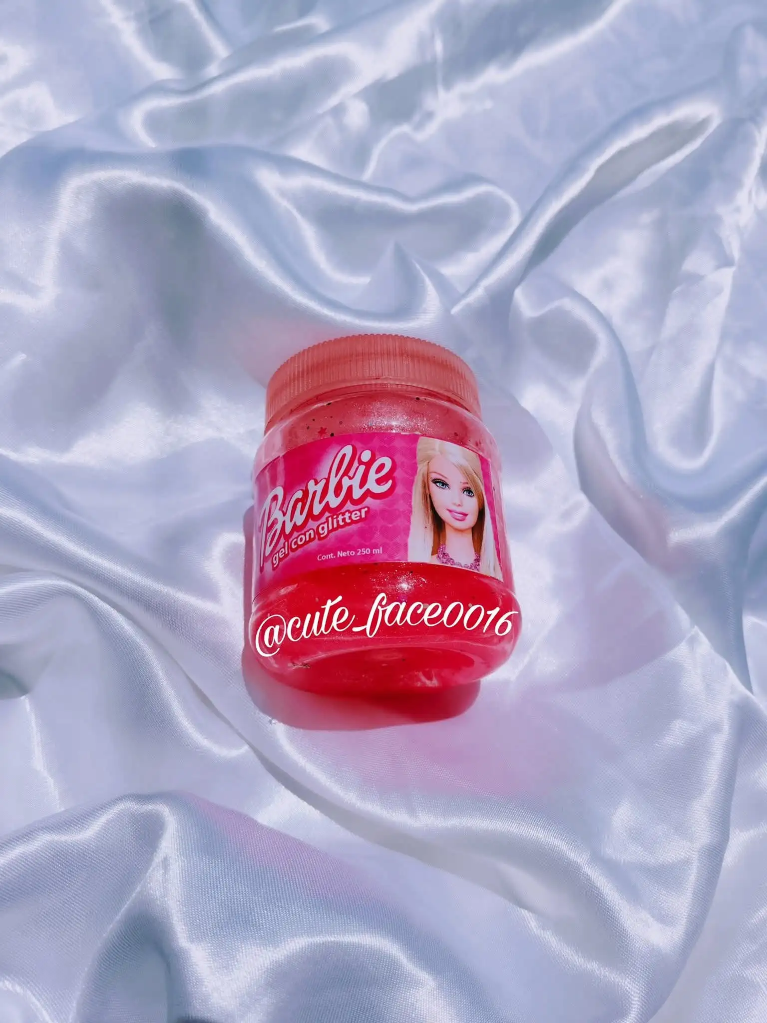 Gel Barbie con glitter 2