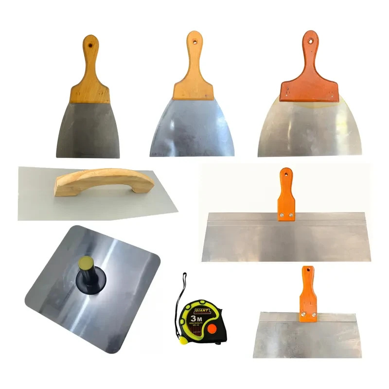 Combo 8 Herramientas Durlock Espátulas Y Plato Yeso Premium