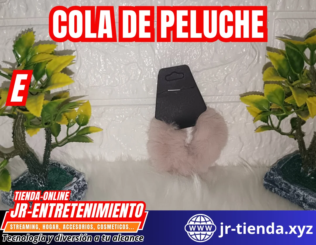COLA DE PELUCHE DE VARIOS COLORES 10