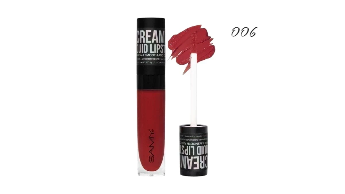 samy labial liquido cremoso tono 006 espresso