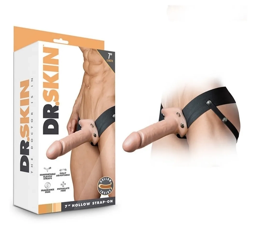 Dr. Skin 7" Hollow Strap-On