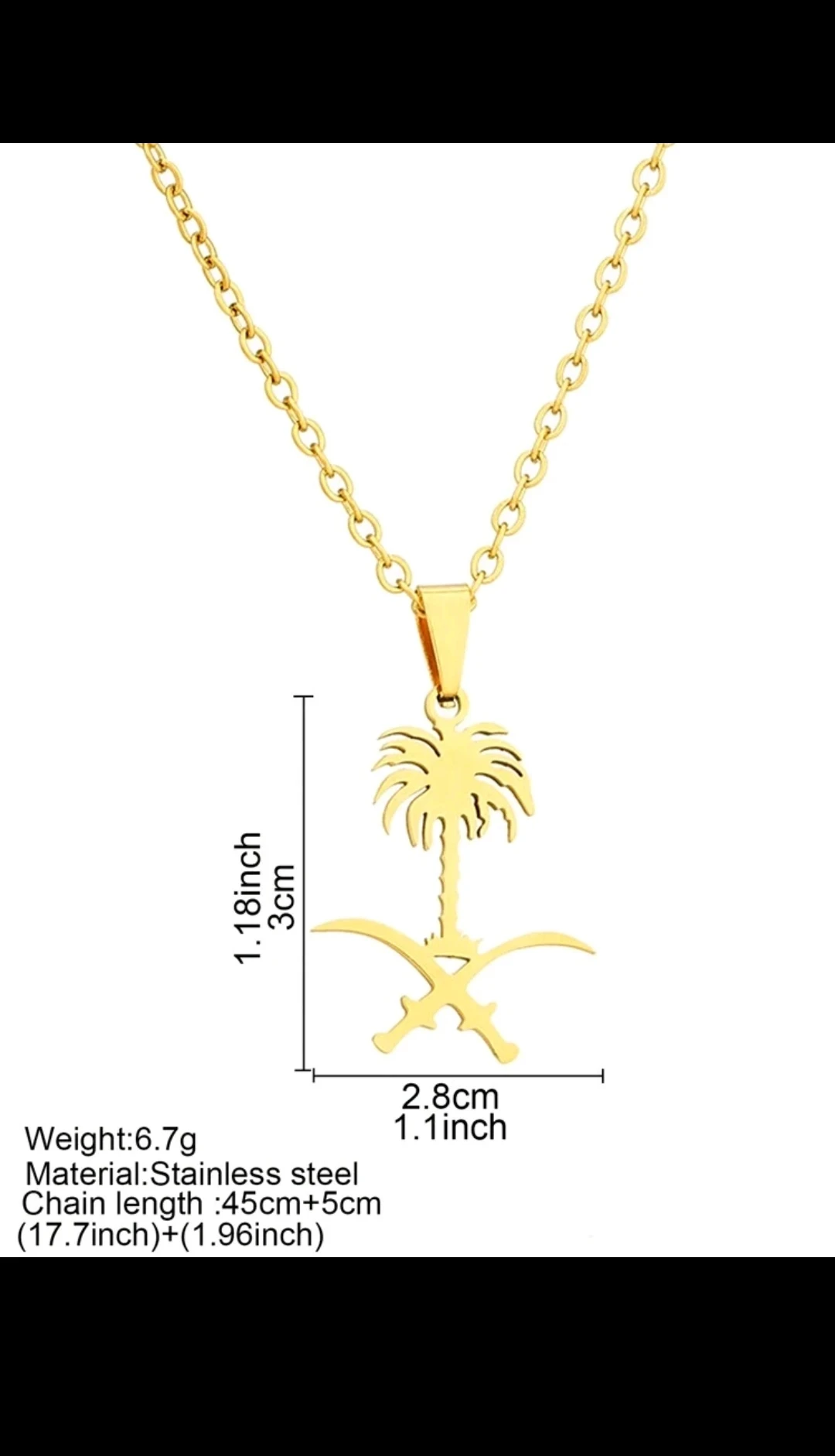 Collar colgante/ Emblema de Arabia Saudita 7