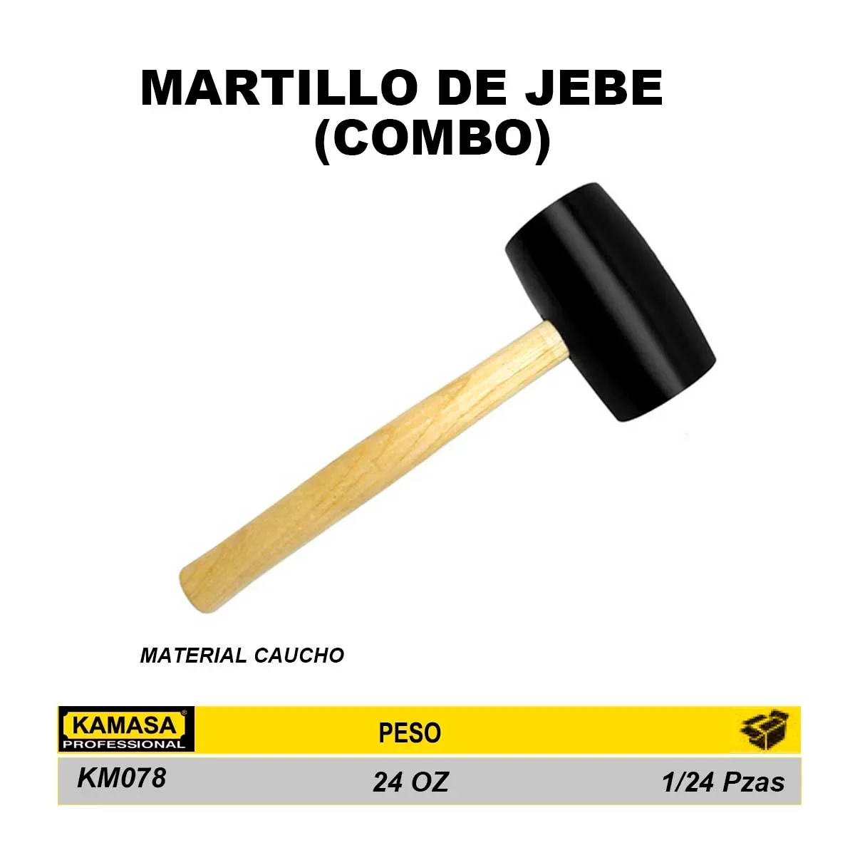 COMBO CABEZA GOMA KM 24 OZ