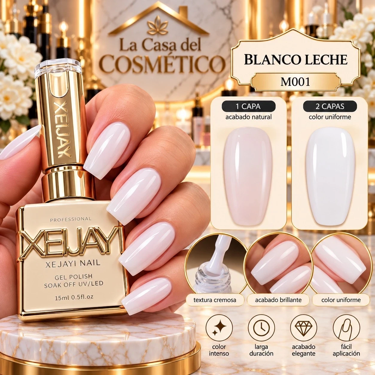 xeijayi m001 encanto de porcelana – blanco leche 