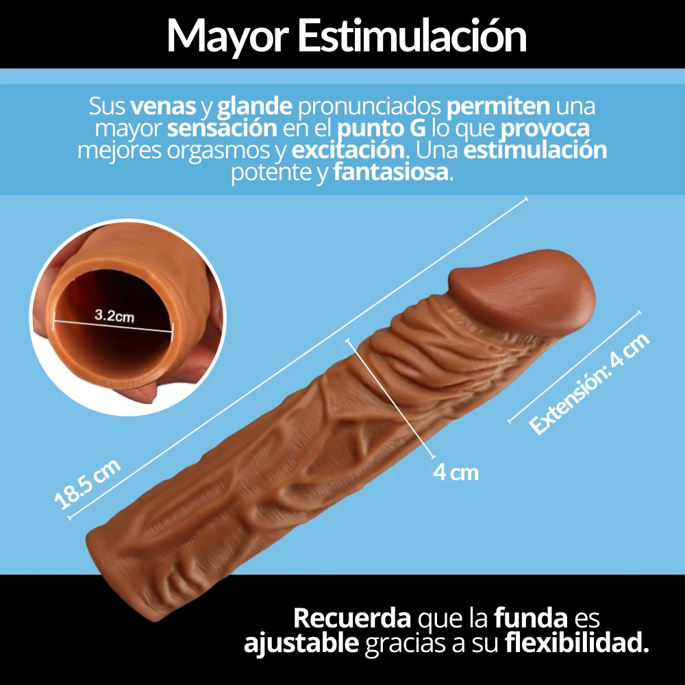 Funda para pene realista  2