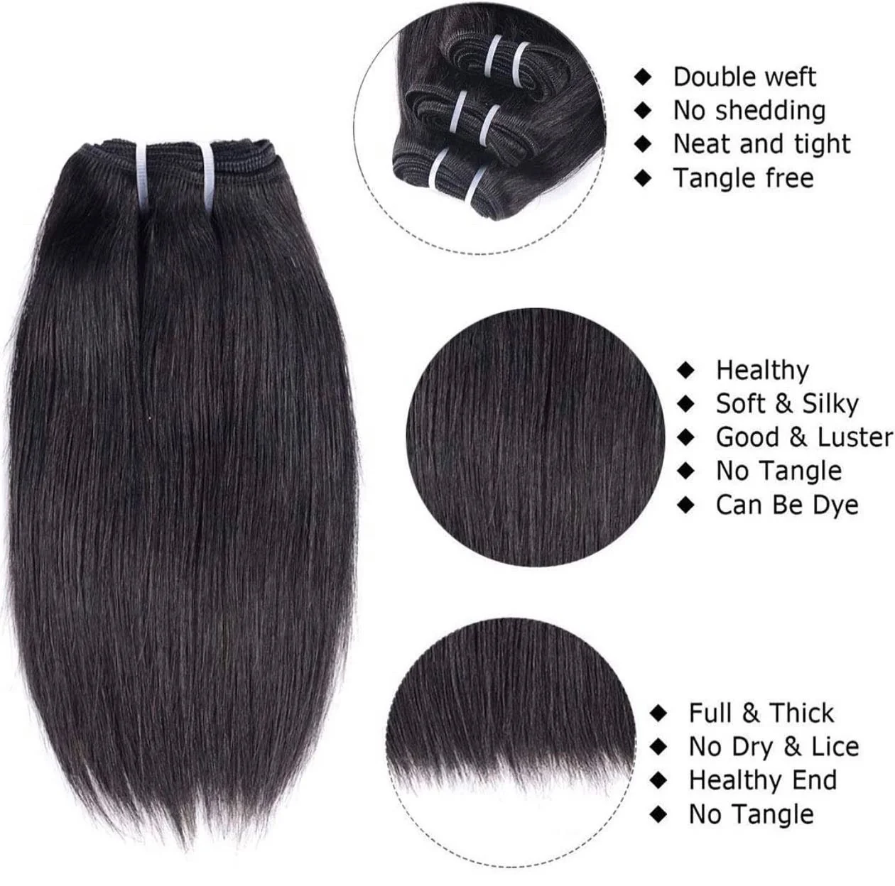 Extensiones lisas 10” 2