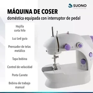 MAQUINA DE COSER MINI SUONO CON PEDAL DE 2 VELOCIDADES  2