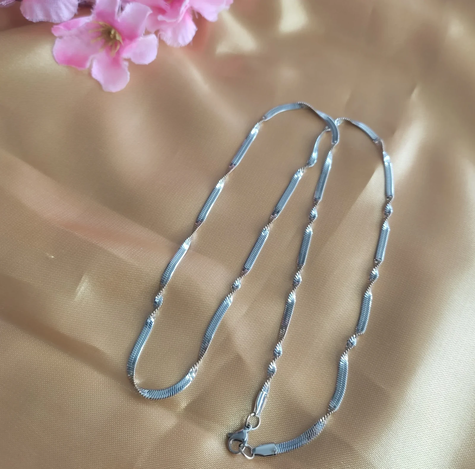 CADENA PARA HOMBRE SILVER SNAKE CRUNCHY 2