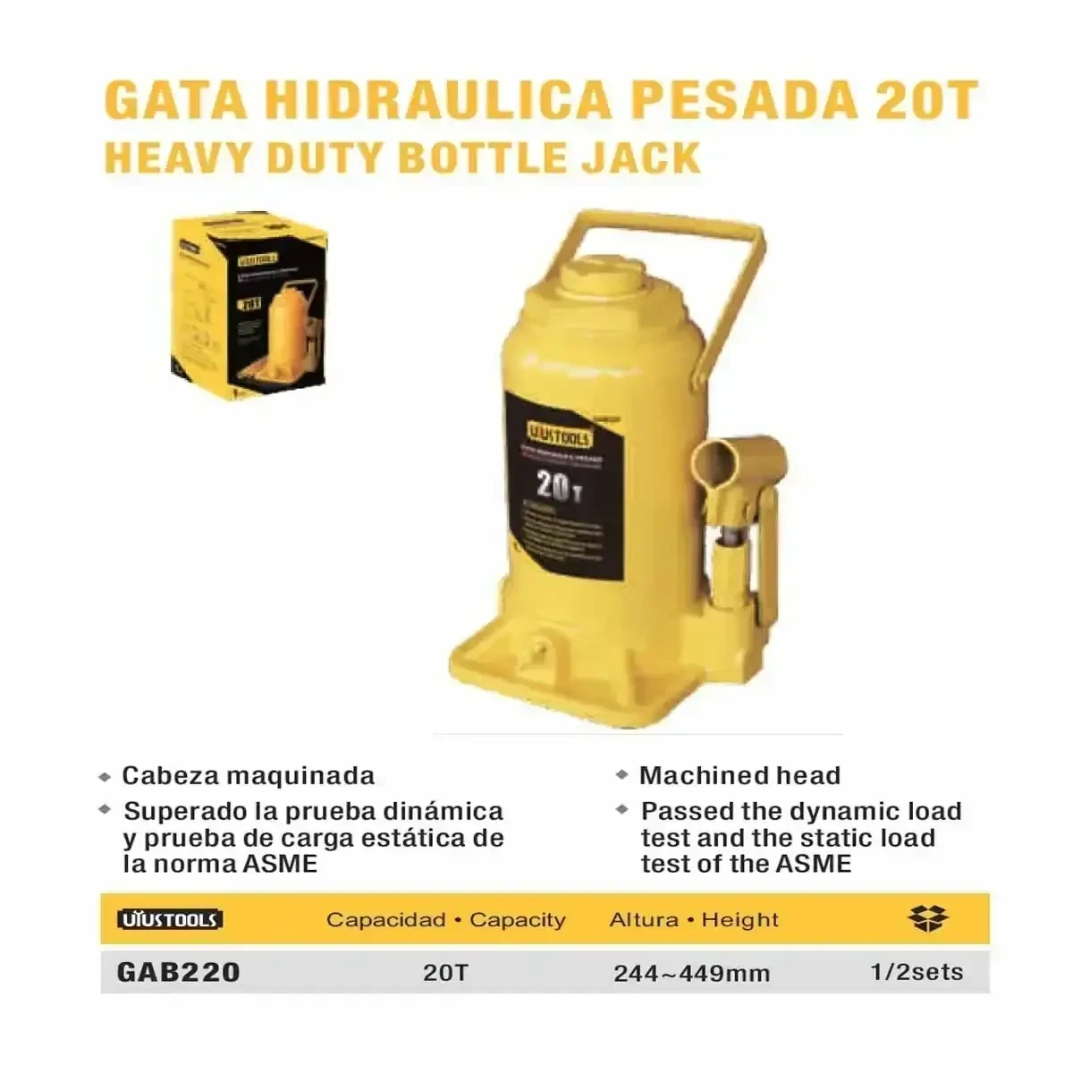 GATA HIDRAULICA UYUST 20 TON