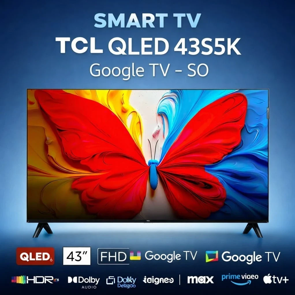 SMART TV TCL QLED 43" C/GOOGLE TV 