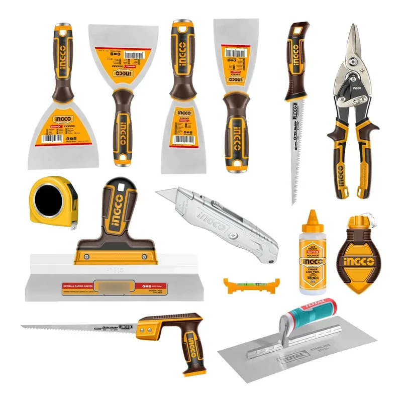 Kit Durlock Herramientas Ingco 12 Pz Espátulas Llana Navaja