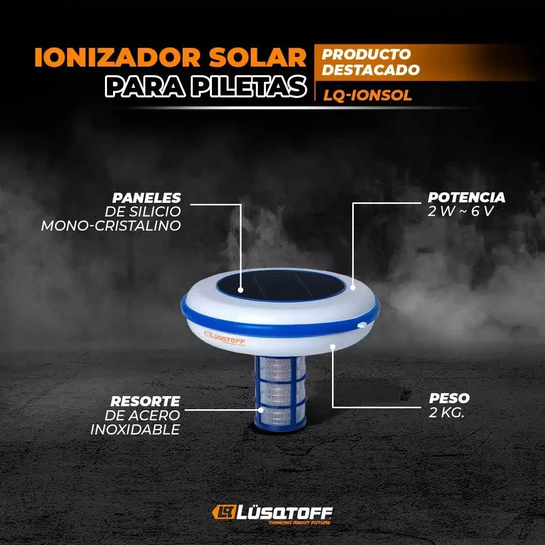 Ionizador solar para piletas Lusqtoff  2