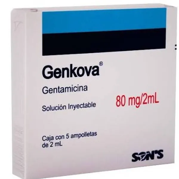 Genkova /gentamicina/80mg/2ml sol iny 5 amp
