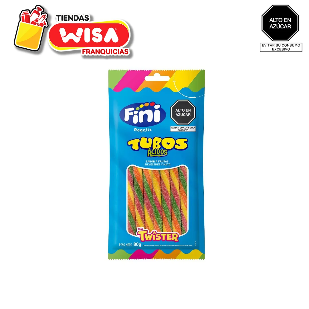 Fini Tubos Arcoiris 80 G