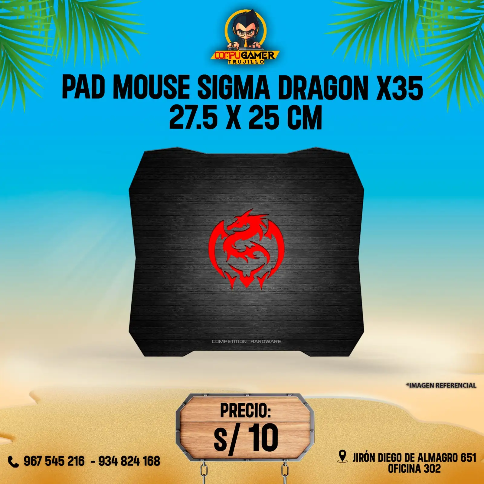 PAD MOUSE SIGMA DRAGON X35