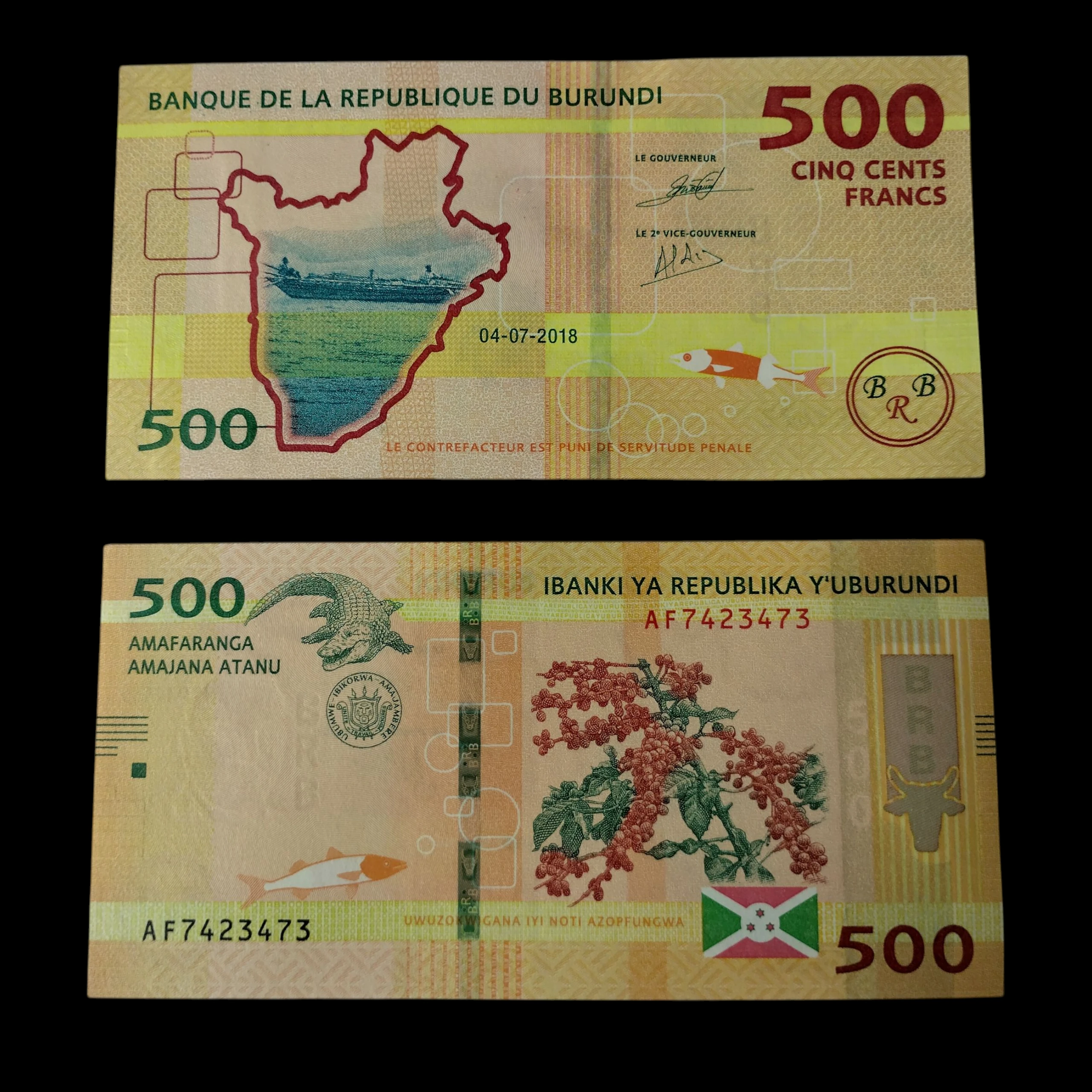 • Burundi 500 francos UNC 