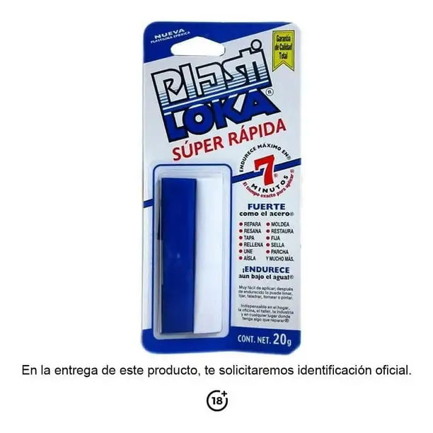 plasti loka súper rápida plastilina epóxica 20 g