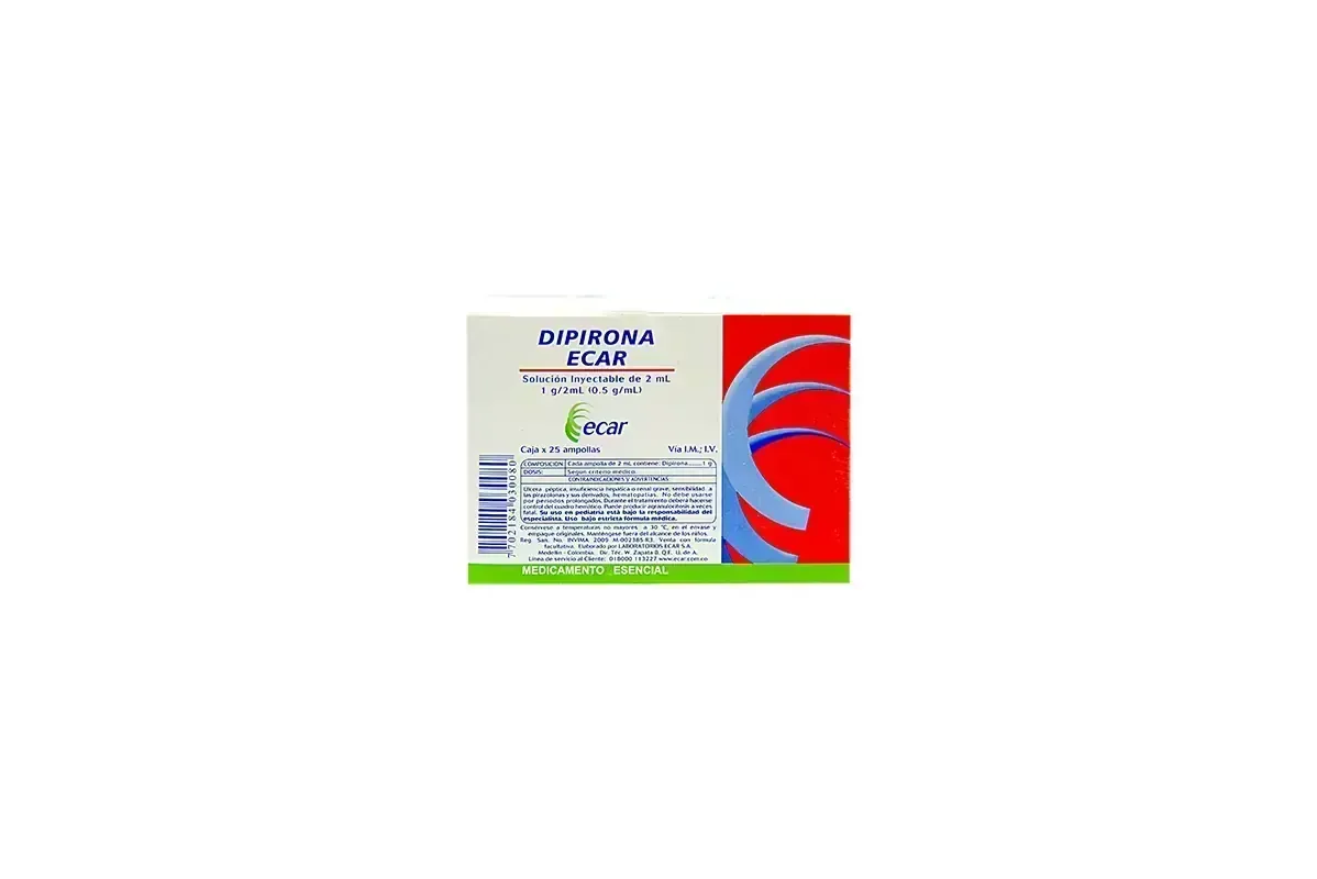 DIPIRONA AMP 1MG X 25 AMP ECAR