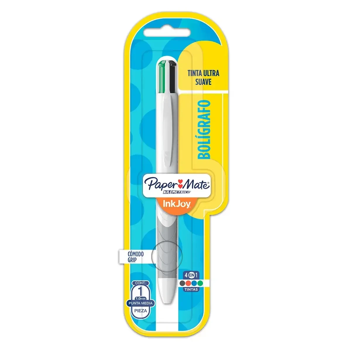 Bolígrafo papermate 4 colores