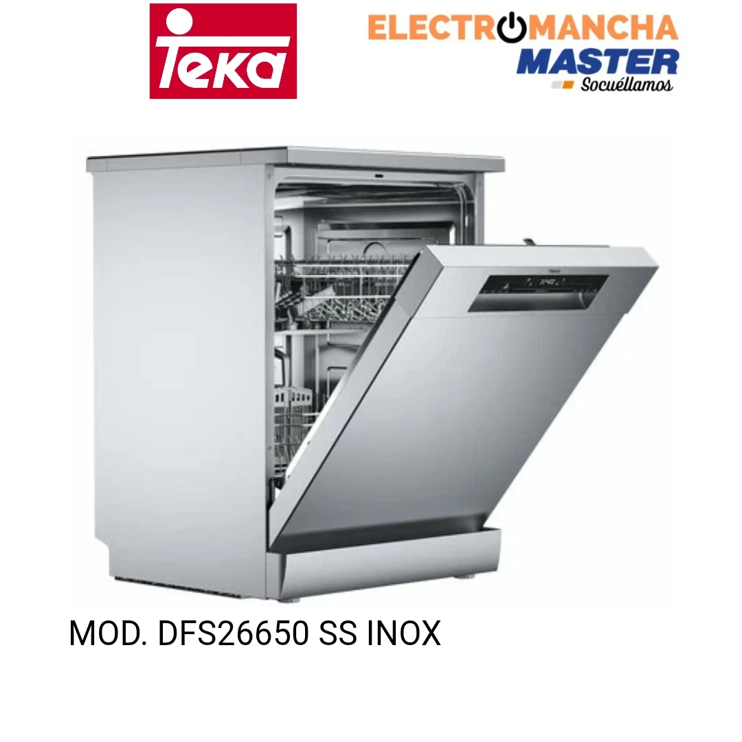 LAVAVAJILLAS TEKA DFS26650SS INOX 13 CUBIERTOS CLASE E 4