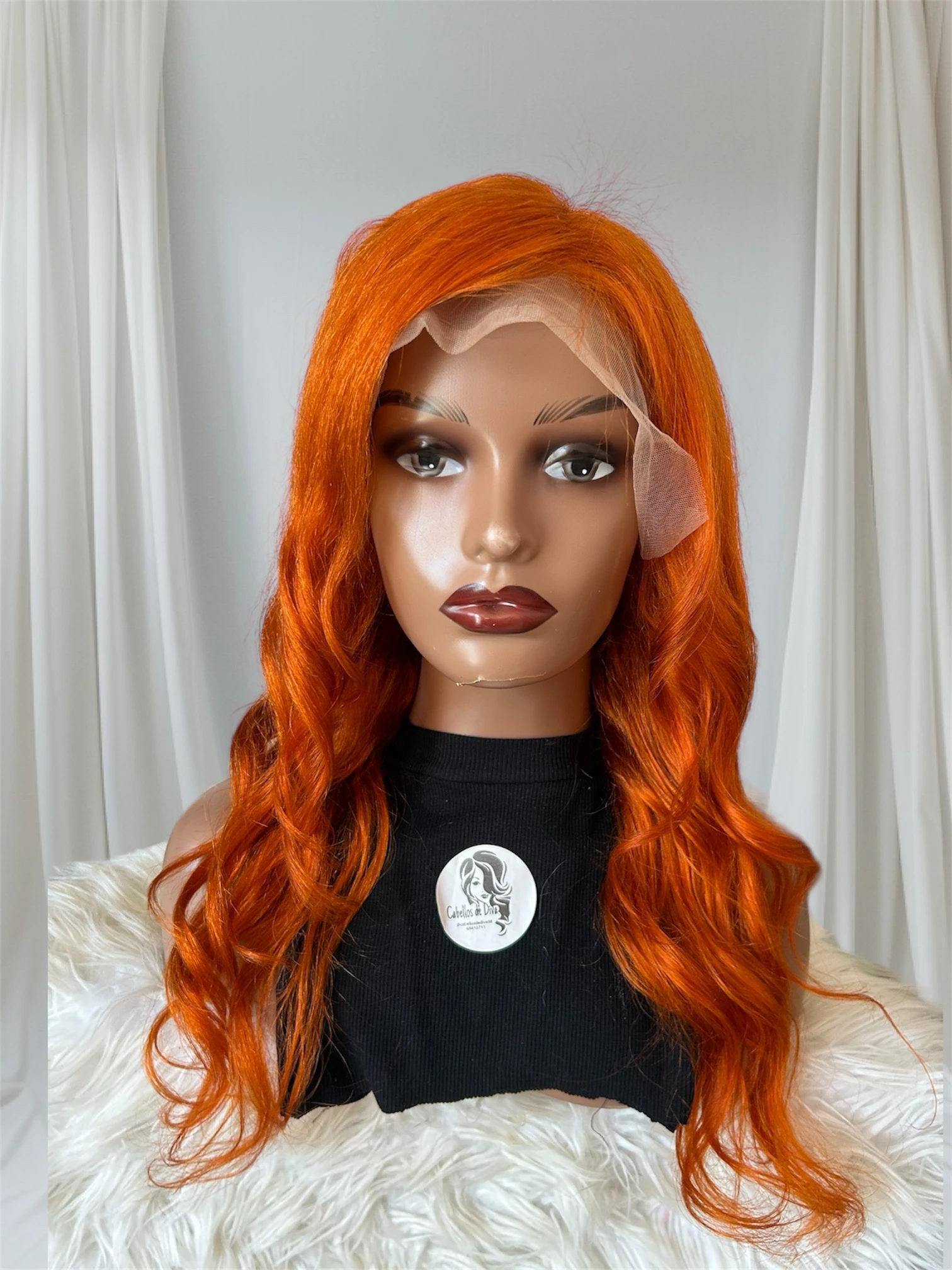 Peluca cabello humano, frontal Lace 13x6  , 24 pulgadas 150% densidad  5