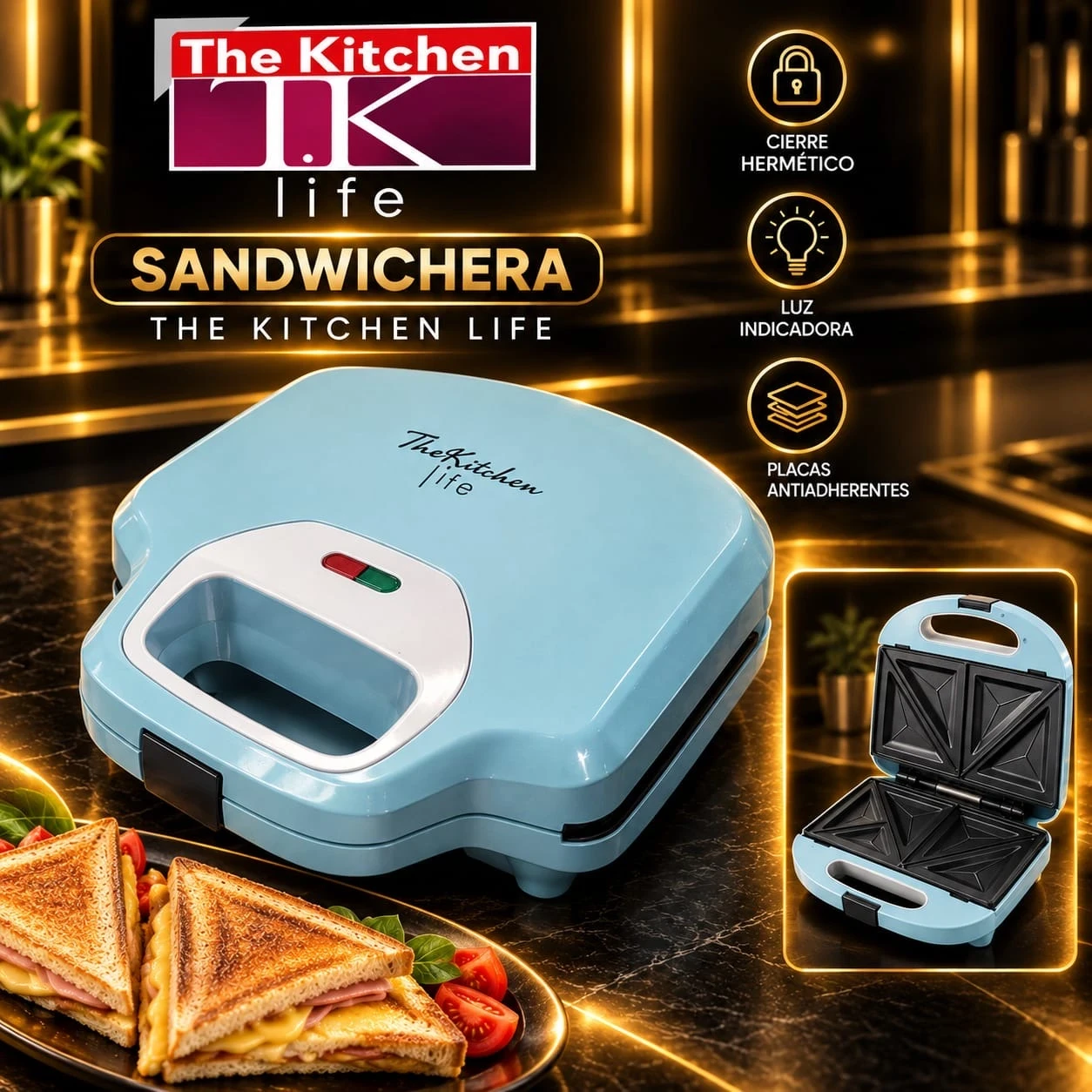 SANDWICHERA THE KITCHEN LIFE *CONSULTAR DISPONIBILIDAD CON EL VENDEDOR*