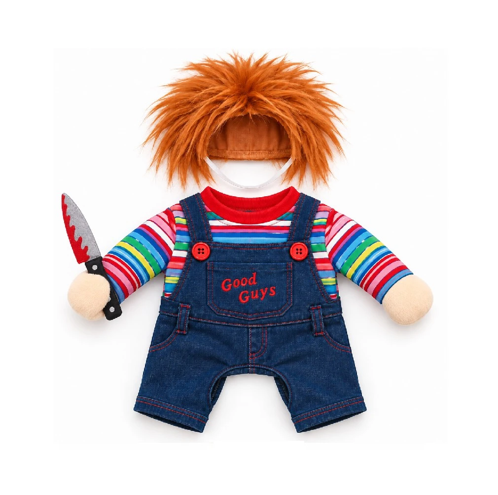 Disfraz paradito 3D Chucky con peluca