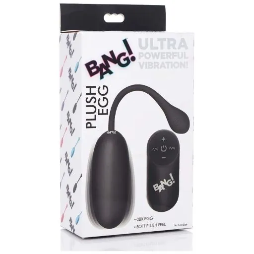 BANG- PLUSH EGG- BLACK