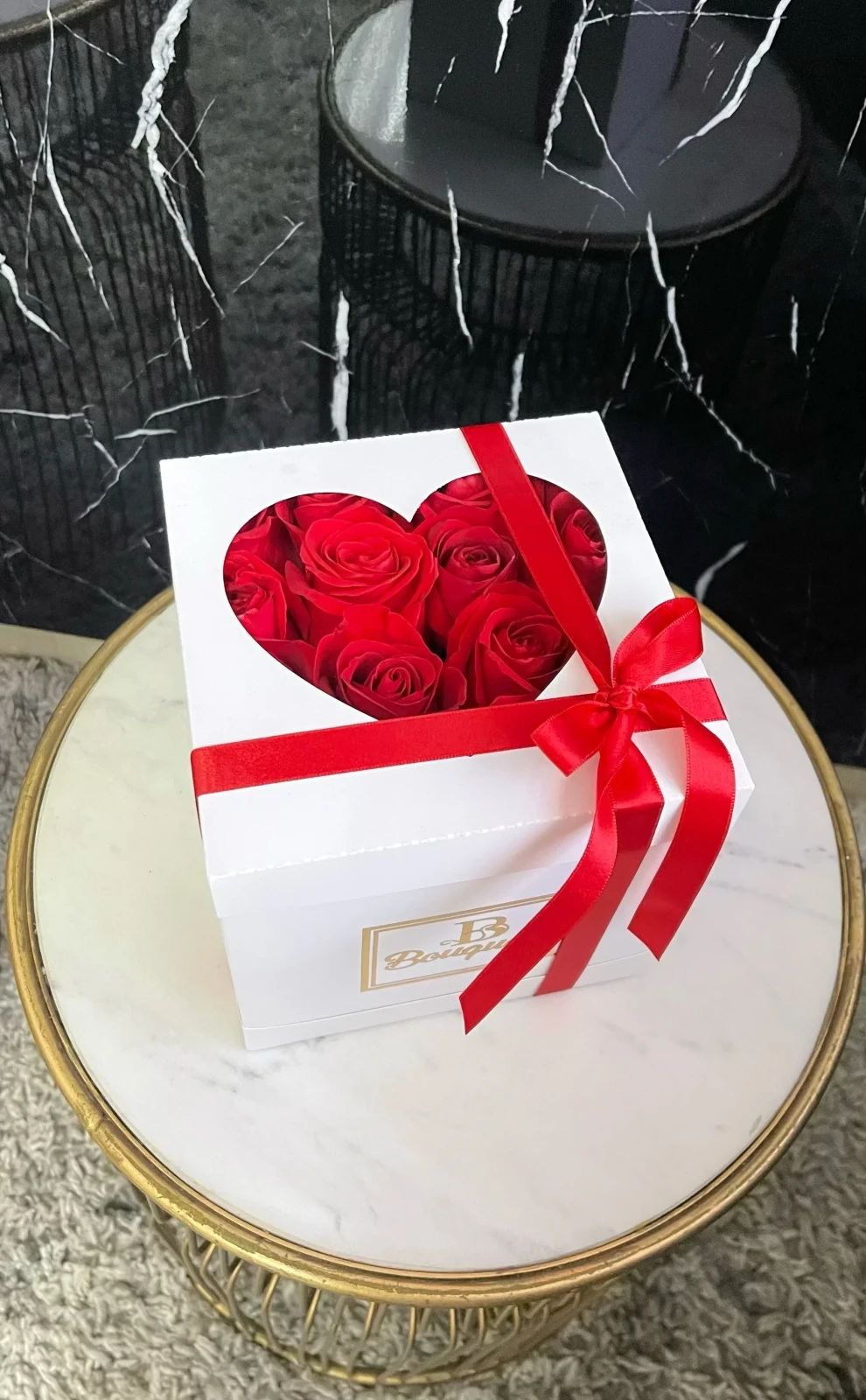 Cuadrada pequeñ con tapa de corazon