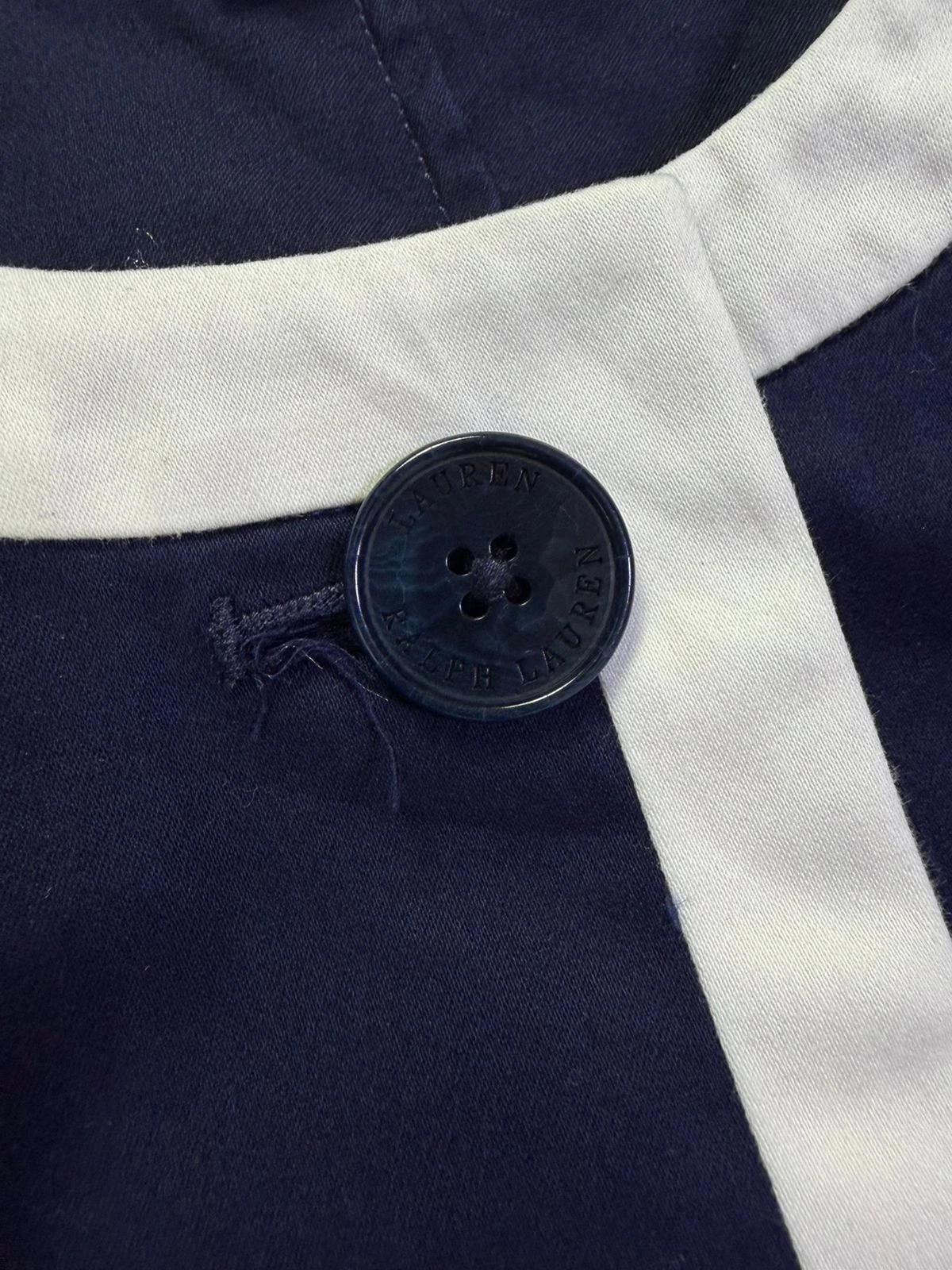 LAUREN RALPH LAUREN NAVY CONTRAST BLAZER / JACKET 5
