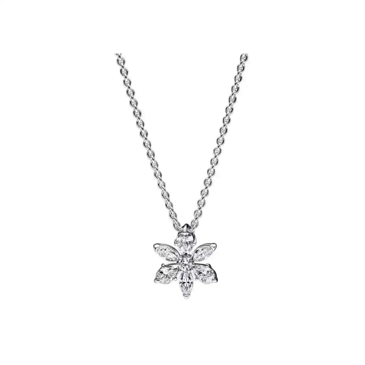 Collar Copo de Nieve Brillante 