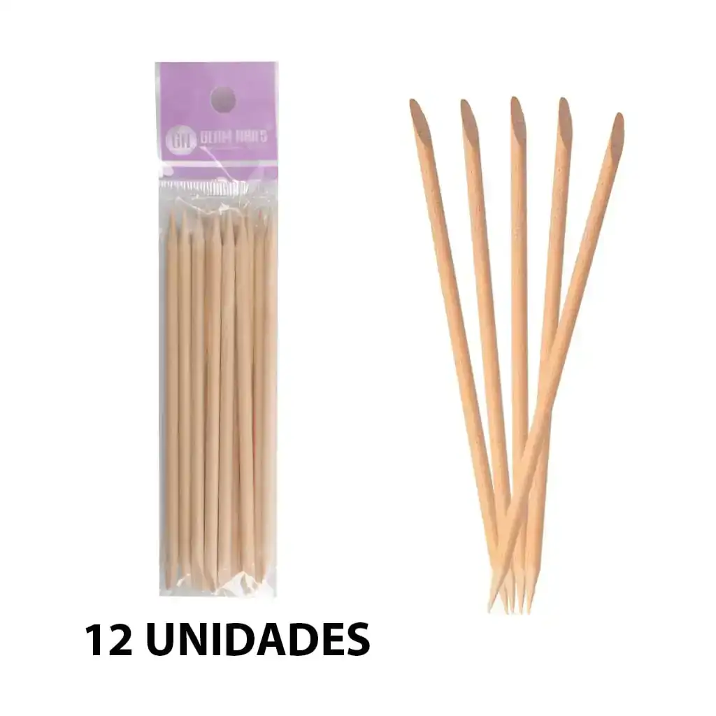 Set 12 Palillos de Naranjo para Uñas
