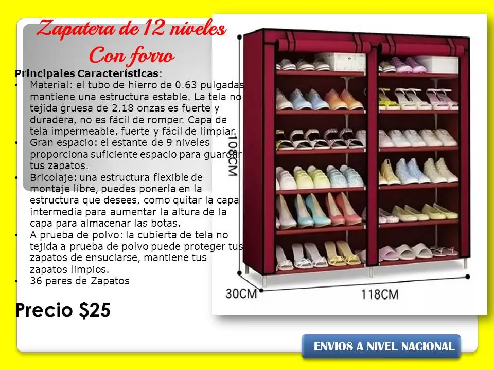 Zapatero de 12 niveles 4
