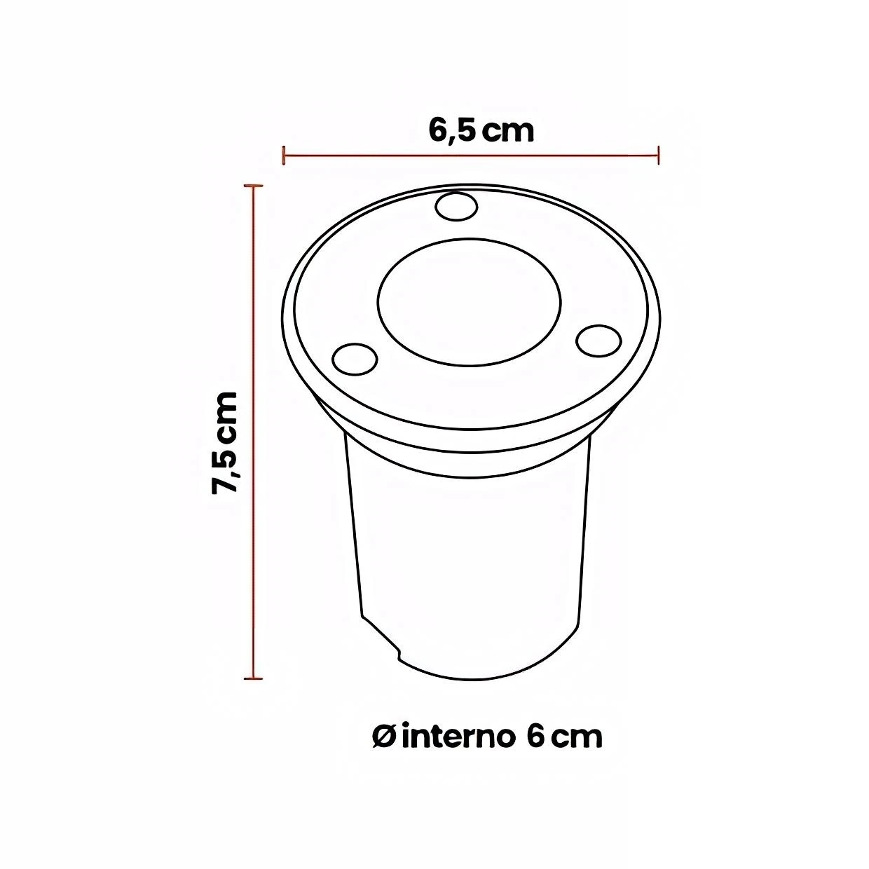 LUMIMARIA PISO 1W EMPOTRABLE  3