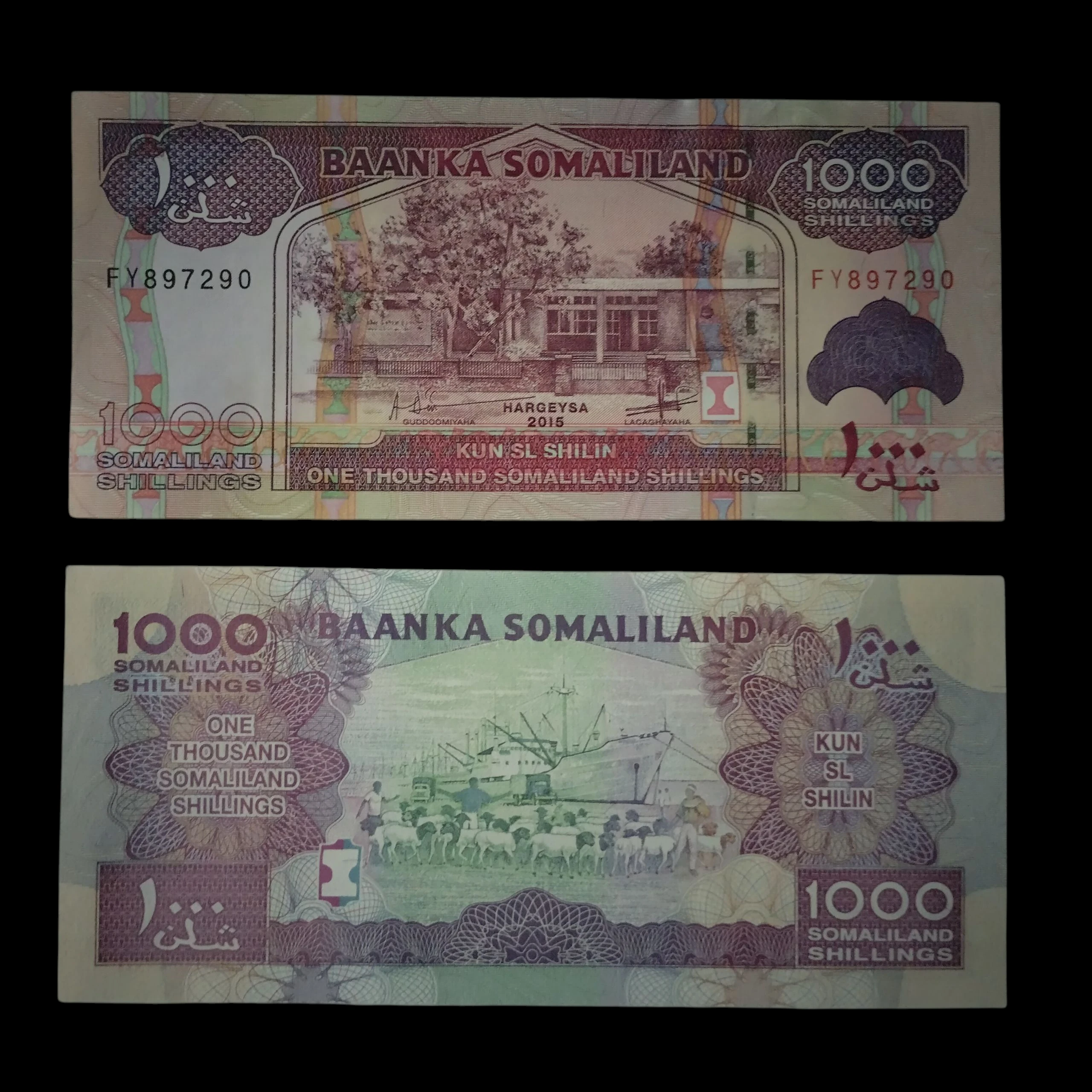 • Somalilandia 1000 Chelines UNC