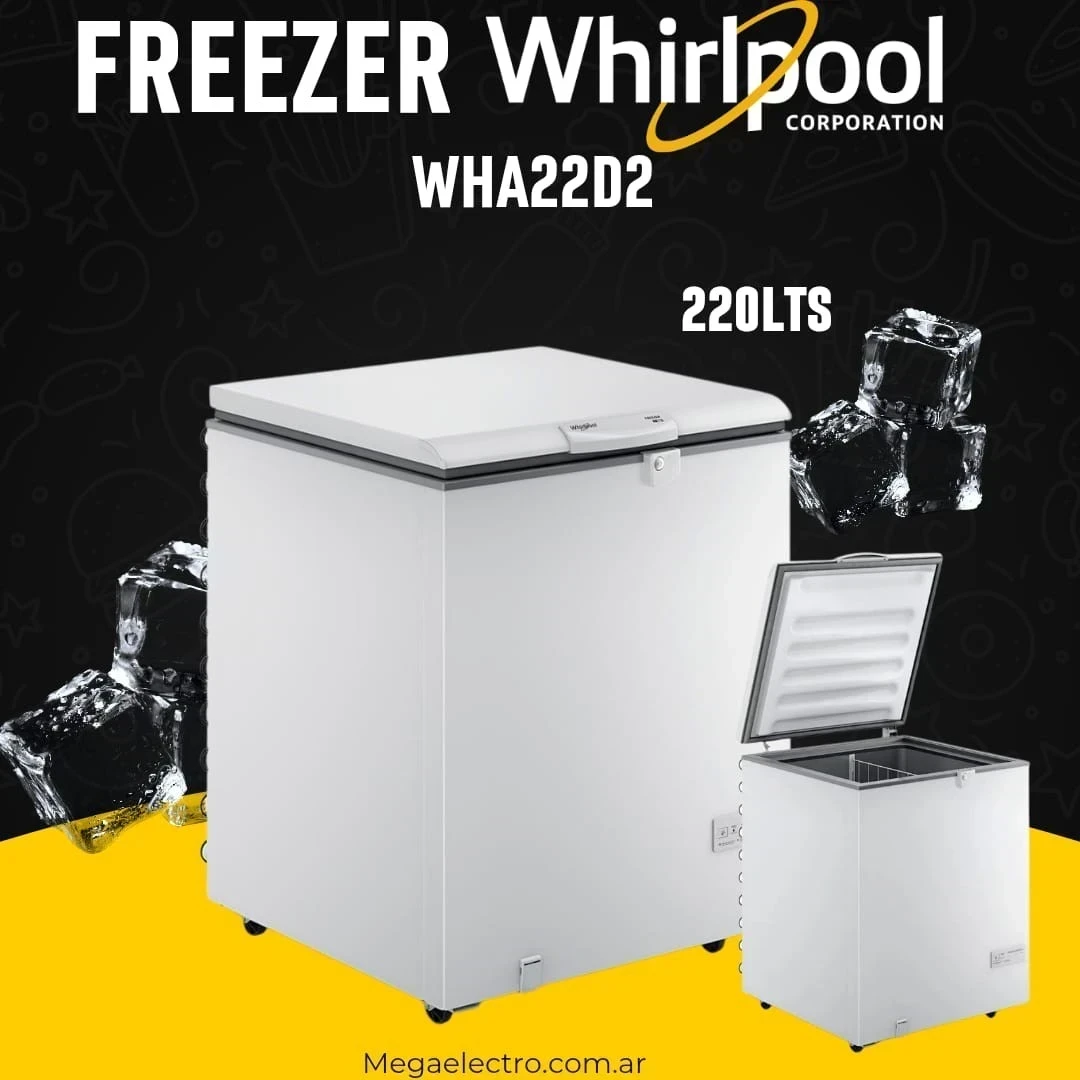 🧊 *FREEZER WHIRLPOOL WHA22D2 DE POZO 220LTS
