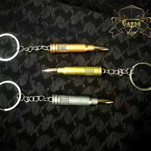 Llaveros PUBG metalicos colección bala.  2