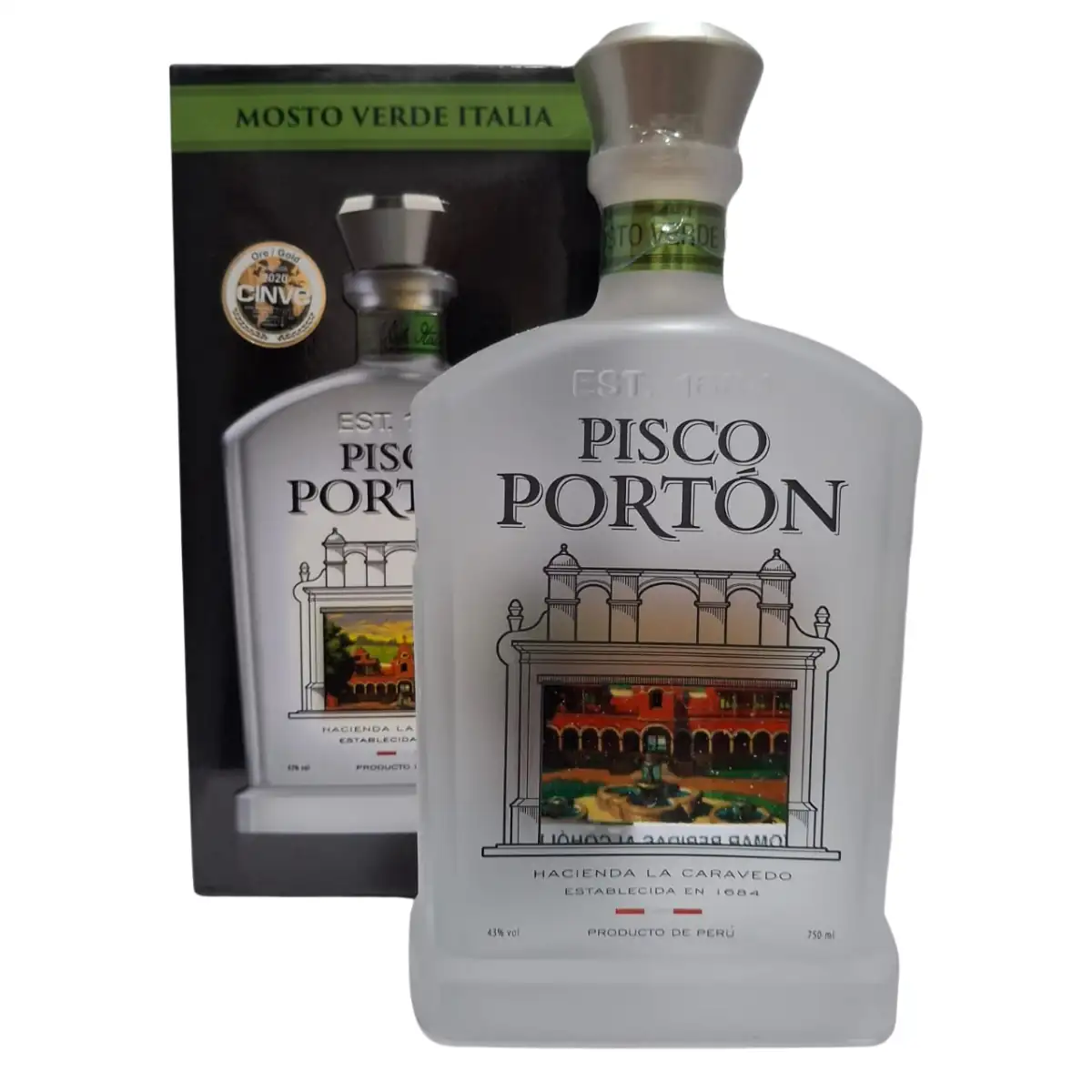 PISCO MOSTO VERDE ITALIA PORTON 750 ML C/ ESTUCHE
