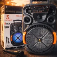PARLANTE PORTATIL KARAOKE C/MICROFONO 1000W