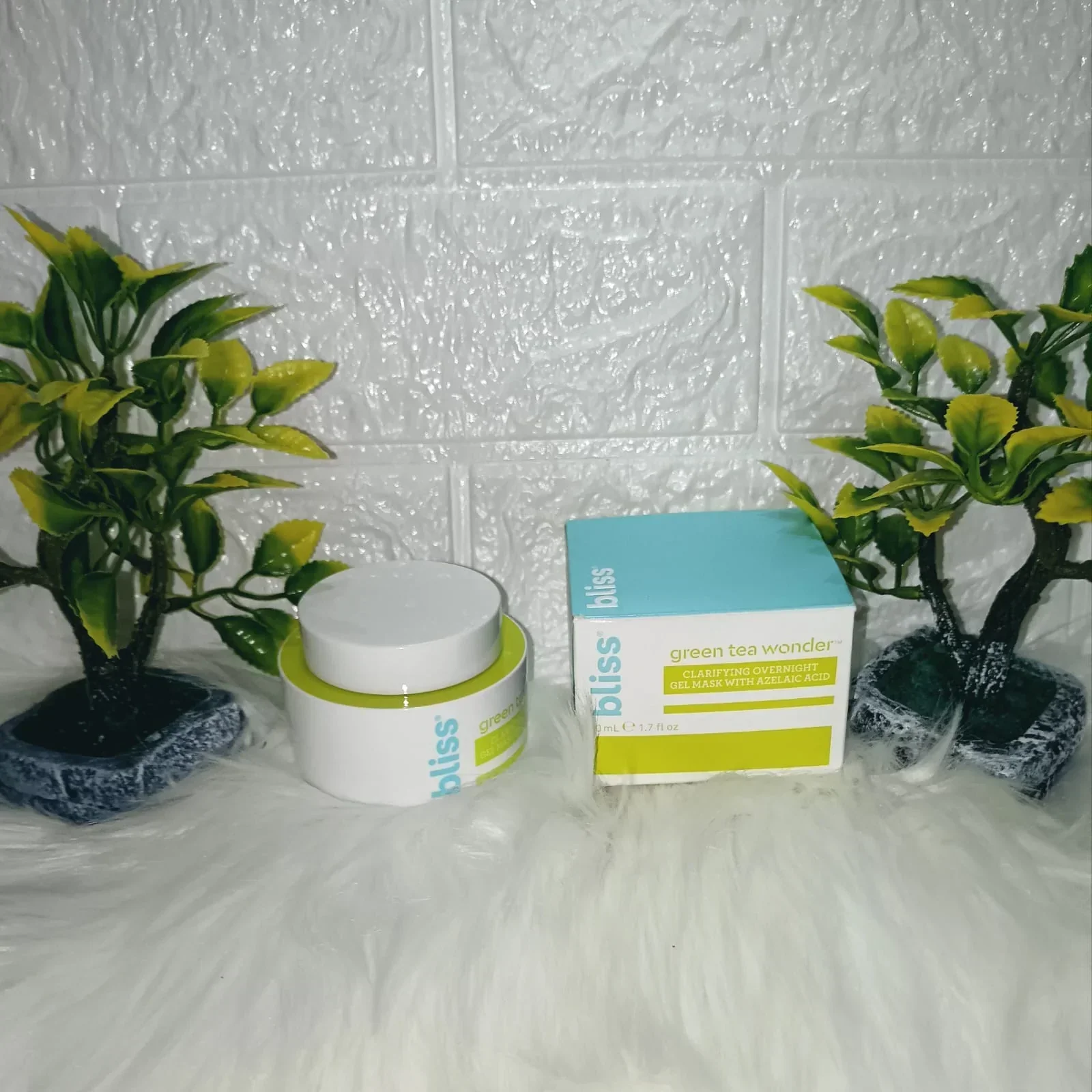Bliss Máscara aclaradora de té verde Wonder para la noche, enriquecida con antioxidantes