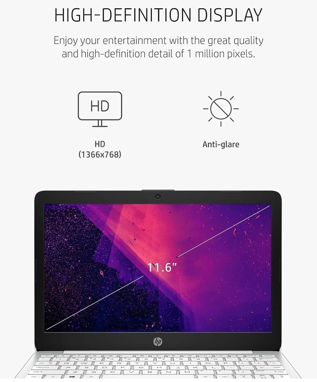 Laptop HP Stream HD de 11.6  4