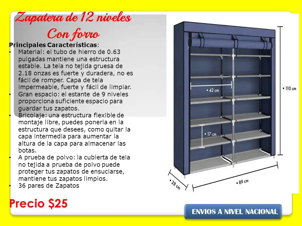 Zapatero de 12 niveles 3